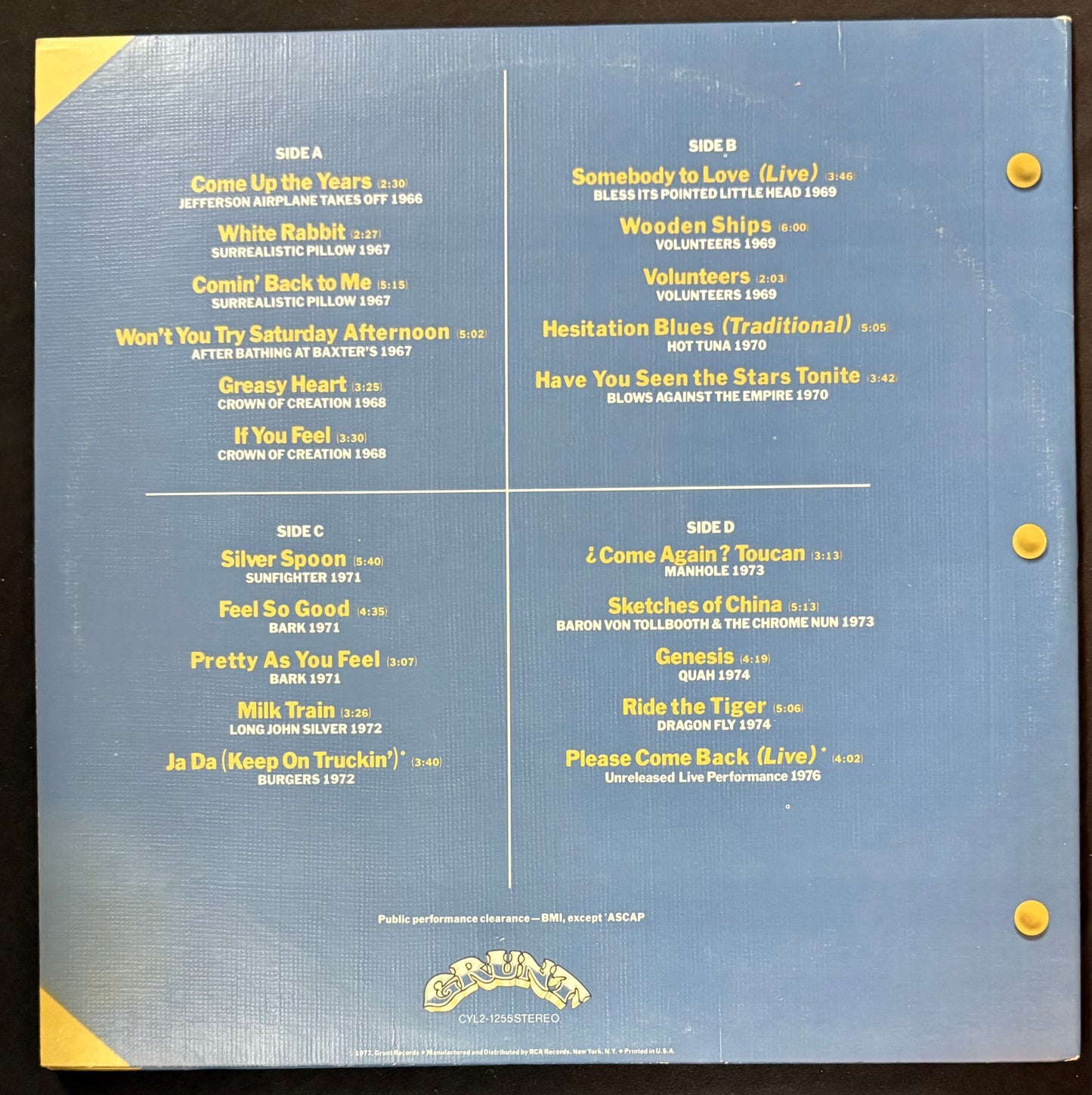 Jefferson Airplane - Flight Log (JK)