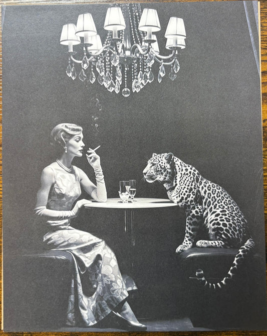 Art Print: Vintage 1960's Leopard Print