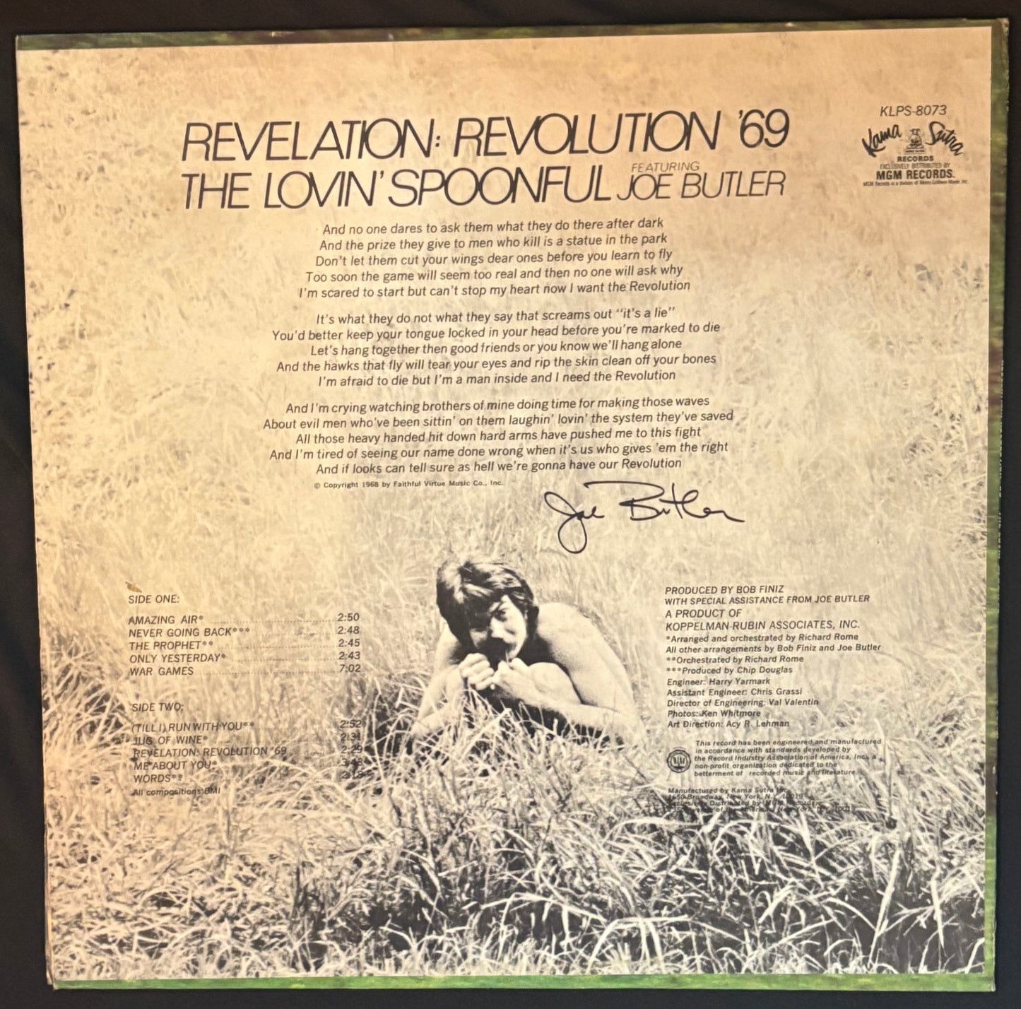 The Lovin’ Spoonful ft Joe Butler - Revelation: Revolution ‘69 (JH)
