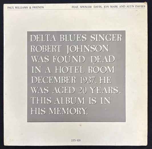 Paul Williams and Friends - In Memory Of Robert Johnson R.I.P (JK)