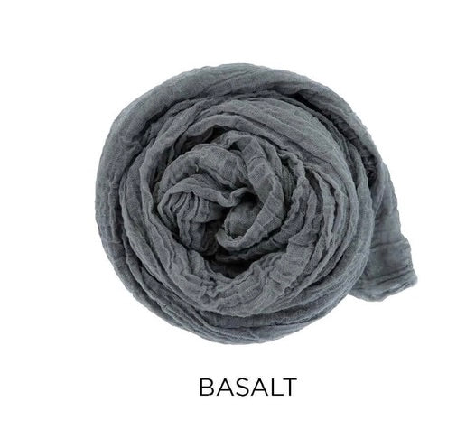 Scarf: Small 100% Crinkled Cotton (Various Colors)
