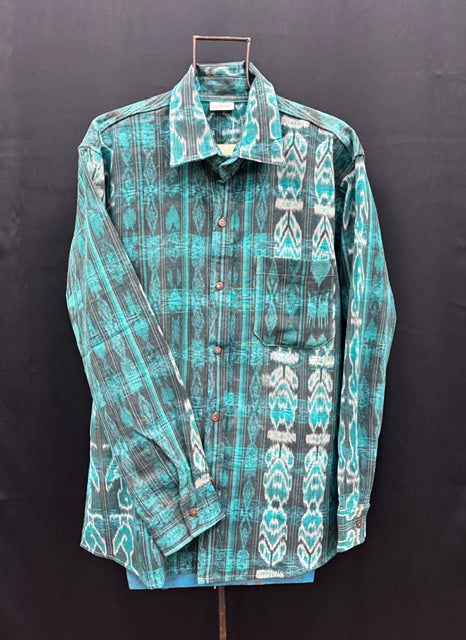 Button-Up Shirt: Men's Guatemalan Handwoven Shirt (Long Sleeve)