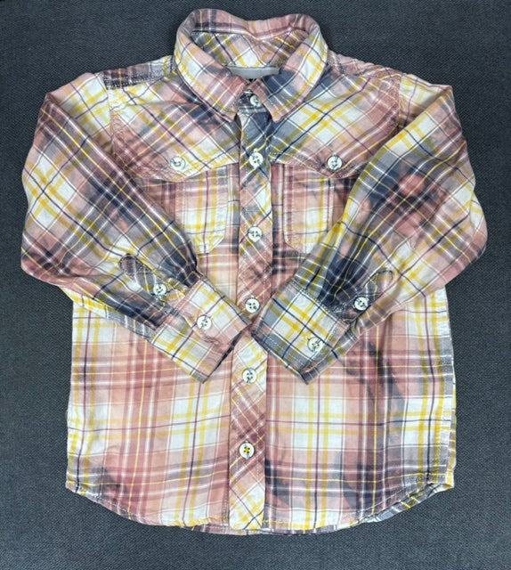 Flannels: Upcycled/Bleached Kids'