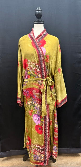 Robes: Upcycled Silk Long Kimono (Various Designs/Colors)
