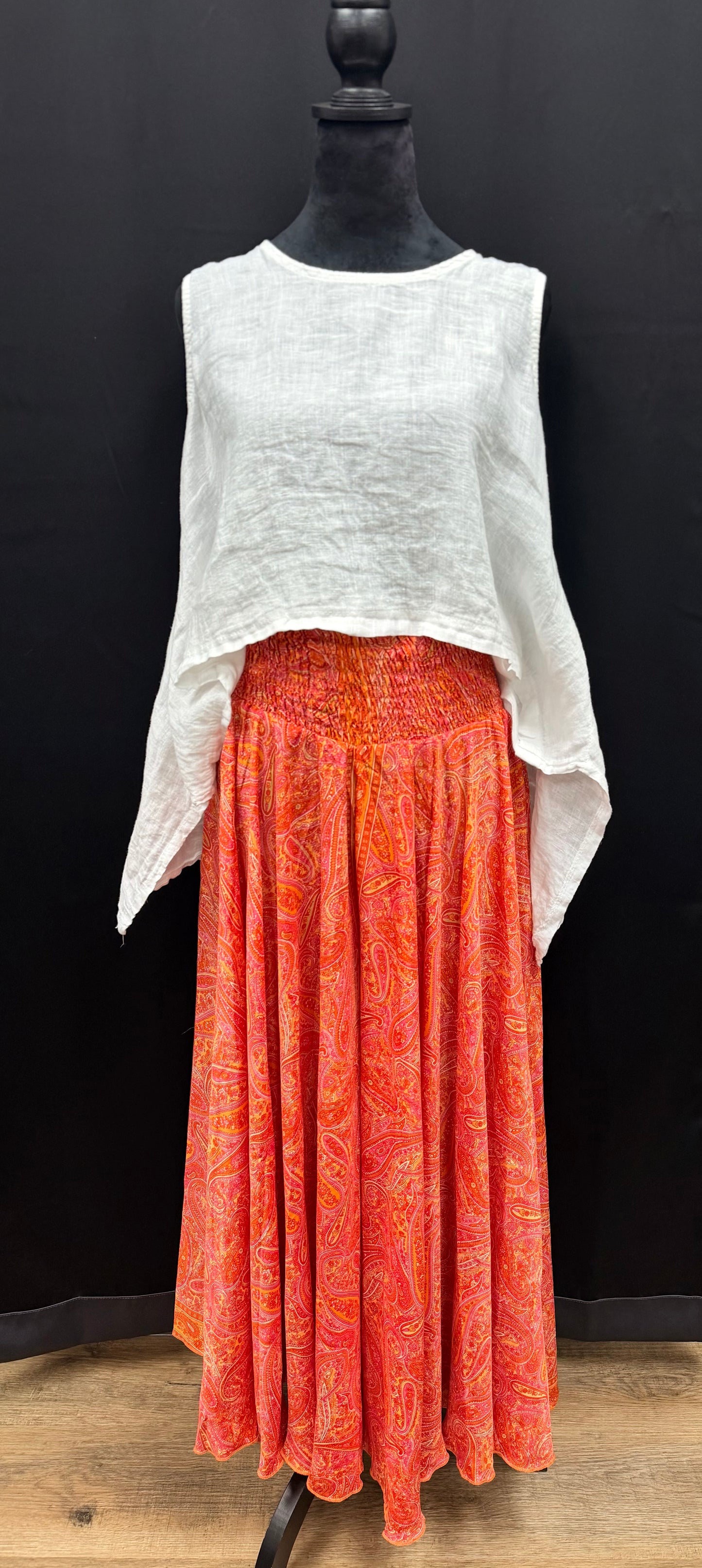 Pants: Wide Leg Smocked Waist Palazzo (Various Designs)