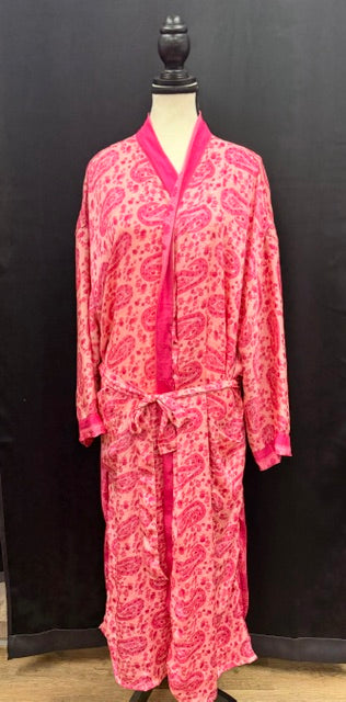 Robes: Upcycled Silk Long Kimono (Various Designs/Colors)