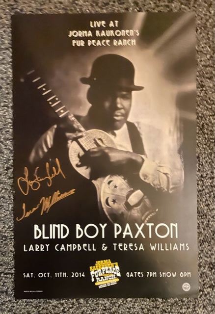 FPS - 10/11/2014 Blind Boy Paxton Larry Campbell & Teresa Williams (SIGNED BY LARRY & TERESA)