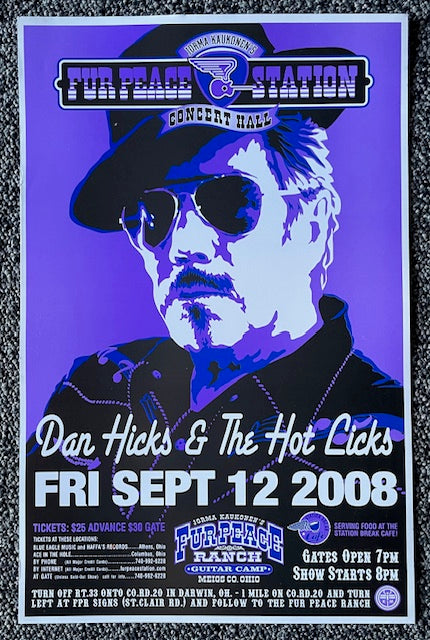 FPS - 09/12/2008 Dan Hicks & The Hot Licks (UNSIGNED)