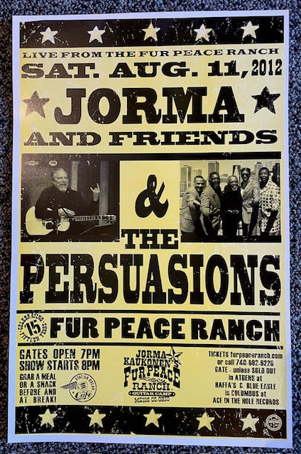 FPS - 08/11/2012 Jorma And Friends & The Persuasions (UNSIGNED)