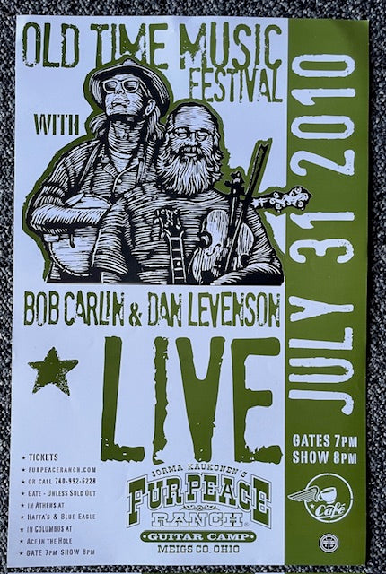 FPS - 07/31/2010 Old Time Music Festival With Bob Carlin & Dan Levenson (UNSIGNED)