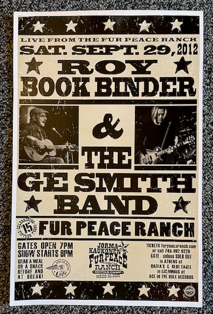 FPS - 09/29/2012 Roy Book Binder & The GE Smith Band (UNSIGNED)