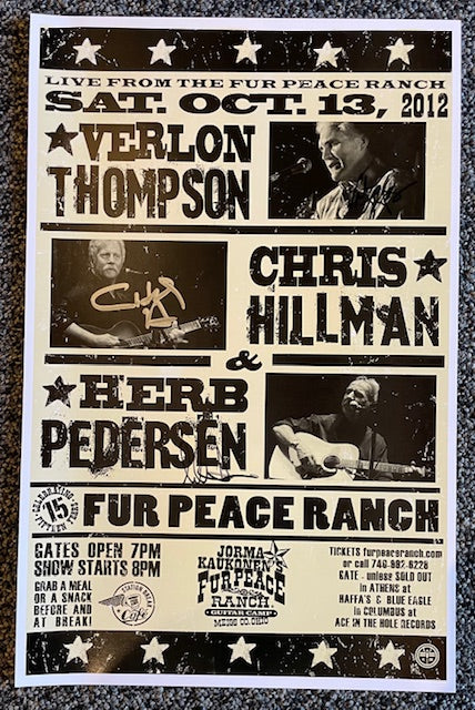 FPS - 10/13/2012 Verlon Thompson, Chris Hillman & Herb Pedersen (SIGNED)