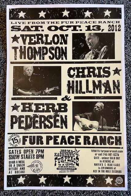 FPS - 10/13/2012 Verlon Thompson, Chris Hillman & Herb Pedersen (UNSIGNED)