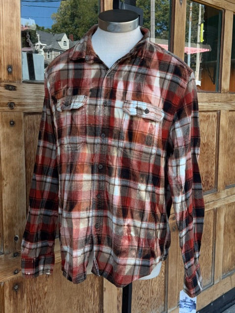 Flannels: Upcycled/Bleached