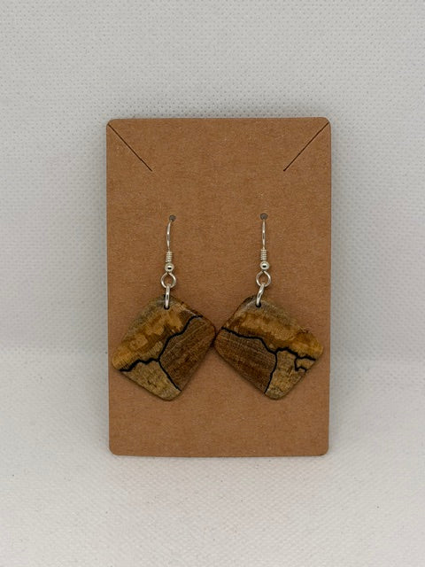 Earrings: Locally Salvaged Wood (Various)