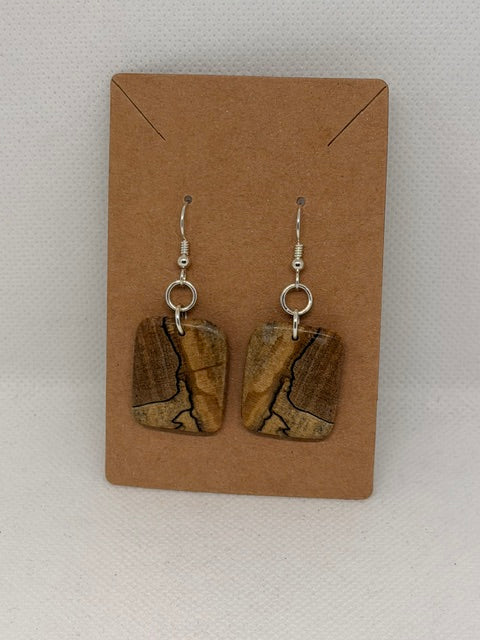 Earrings: Locally Salvaged Wood (Various)