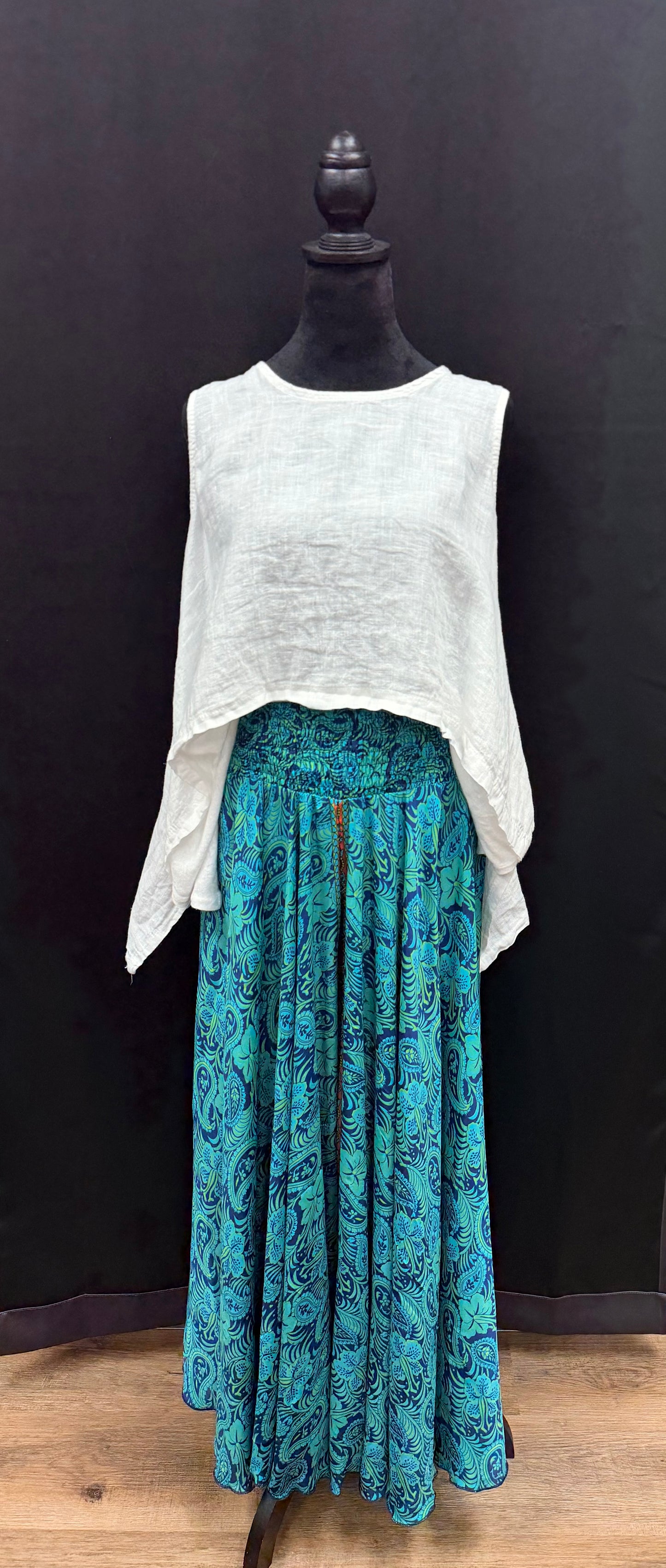 Pants: Wide Leg Smocked Waist Palazzo (Various Designs)