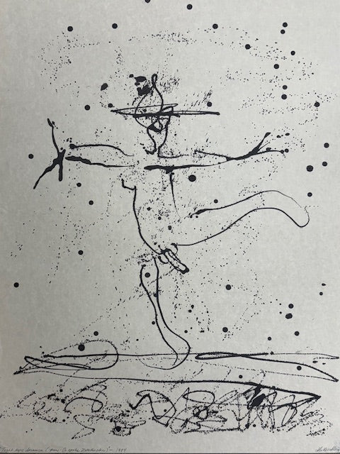 Malles Meje Art: Original Art Entitled: Tight Rope Walker (From: Thus Spoke Zarathustra/Friedrich Nietzsche)