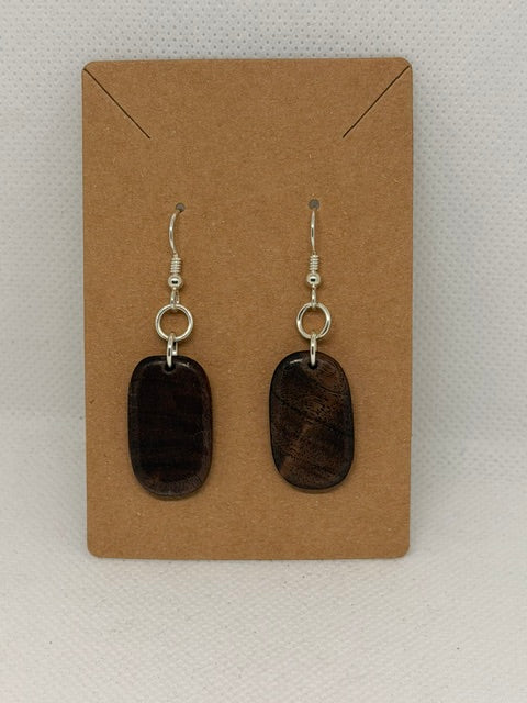 Earrings: Locally Salvaged Wood (Various)