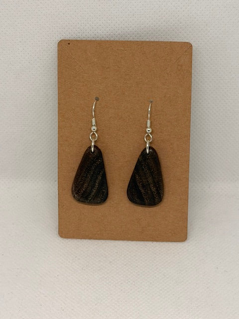 Earrings: Locally Salvaged Wood (Various)