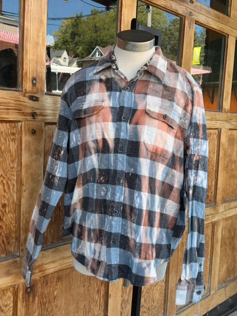 Flannels: Upcycled/Bleached