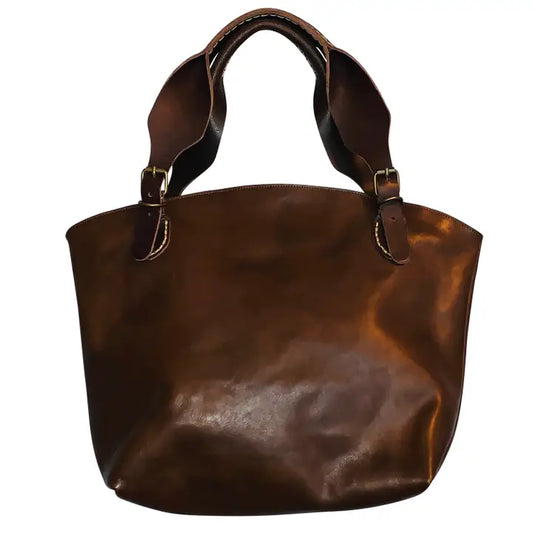 Handbag: Smooth Chocolate Leather