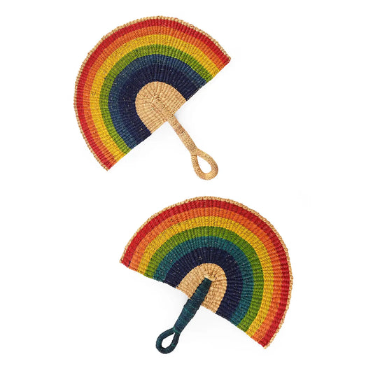 Fan: Elephant Grass Rainbow