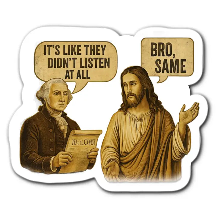 Sticker: George & Jesus