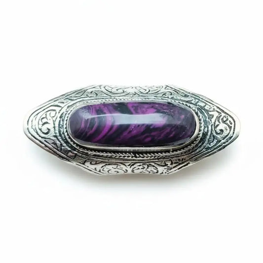 Rings: Purple Onyx and Silver