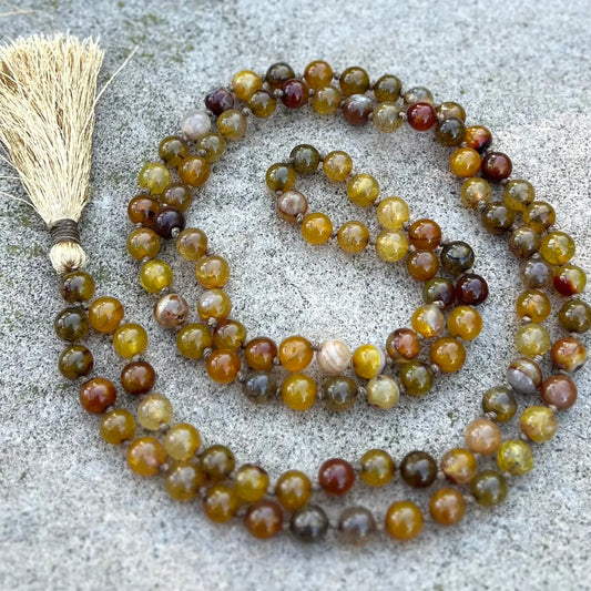 Beads: Hand Knotted Mala Rosary