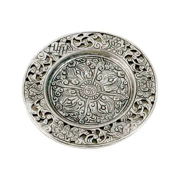 Candle Plate: Recycled Aluminum (Two Designs)