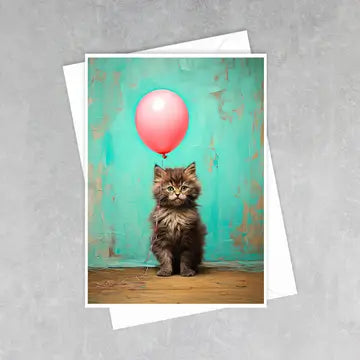 Cards: Birthday Party Kitty