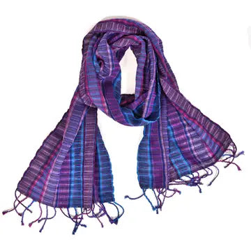 Scarf: Traditional Fringed Handwoven (Three Colors)