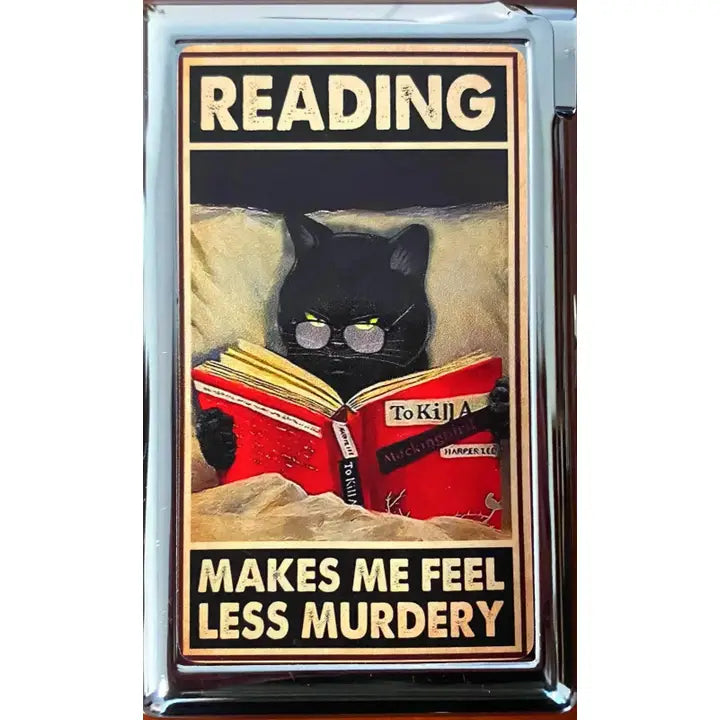 Cigarette Case with Lighter:  Murder Cat
