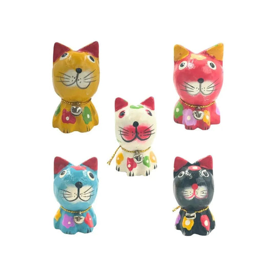 Wooden Cat: Various Colors