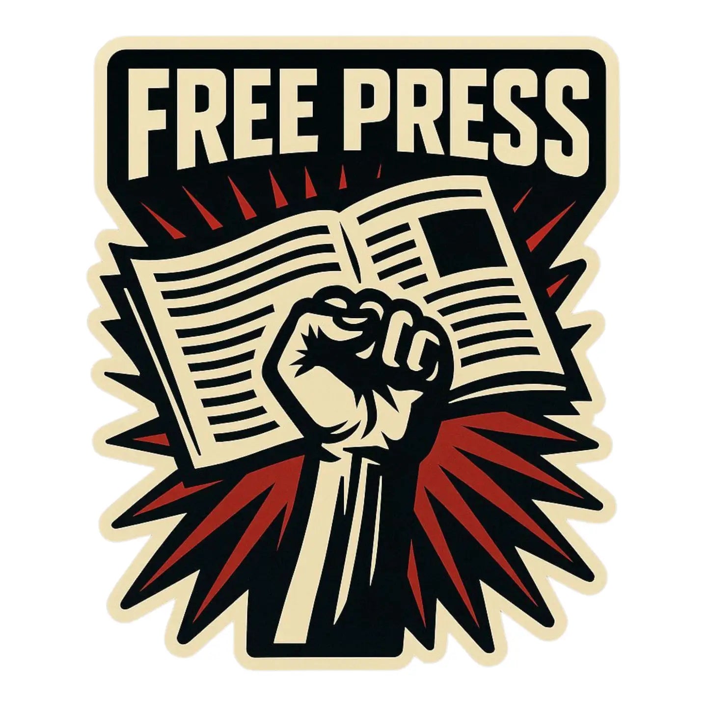 Sticker: Free Press