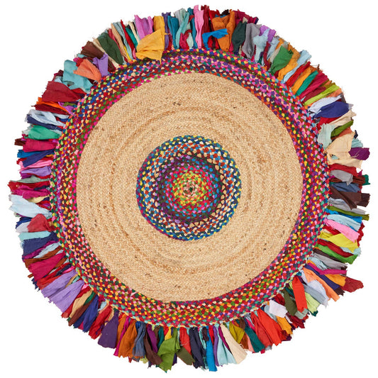 Rugs: Natural Jute Multicolored