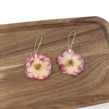 Earrings: Pressed Flowers