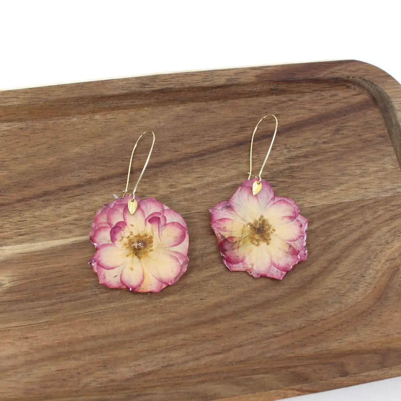 Earrings: Hand Pressed Flowers (Various)