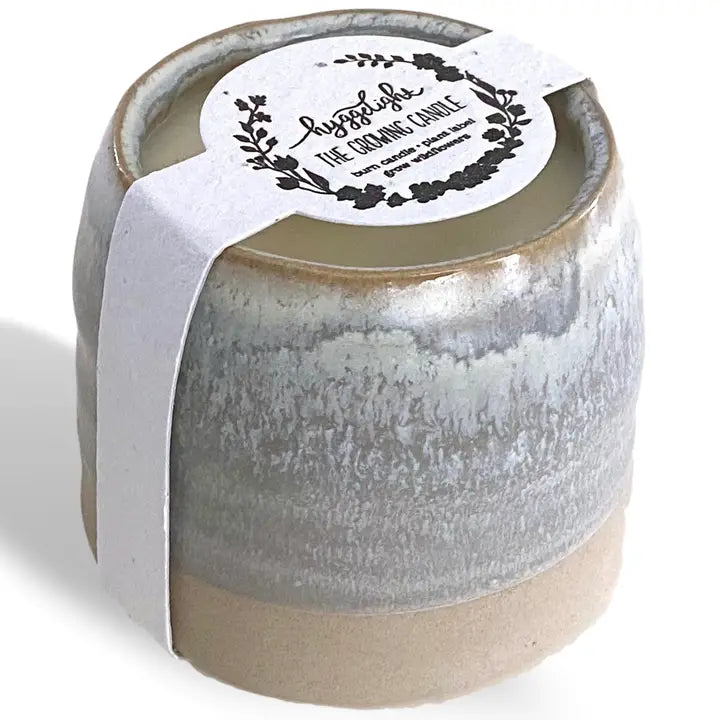 Candles: Growing Candle with Flower Seed-Label (Various Scents)