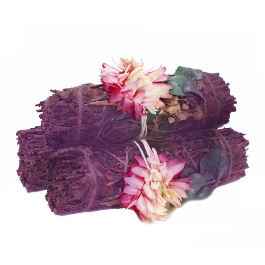 Sage Floral Lavender Sage Smudge Stick (4 in.)