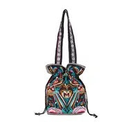 Tote: Embroidered Drawstring  (Various Colors/Designs)