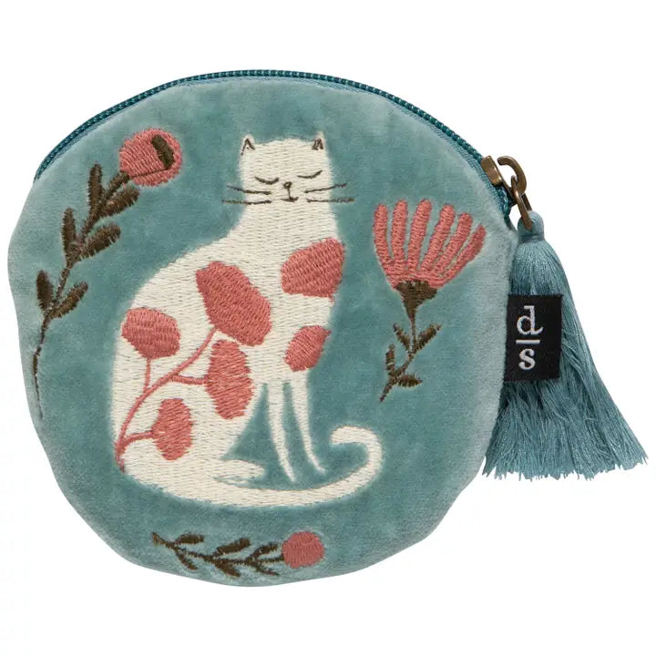 Coin Purse: Cat Bloom