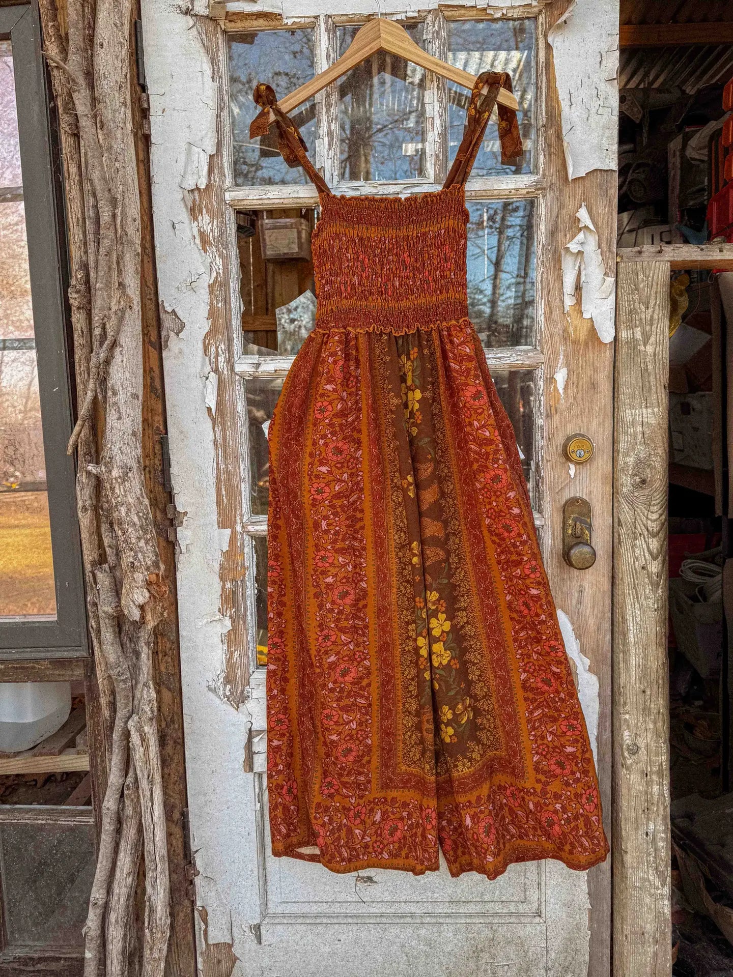 Jumpsuit: Boho Floral Printed Jumpsuit Pants 2 in 1, Free Spirit Style