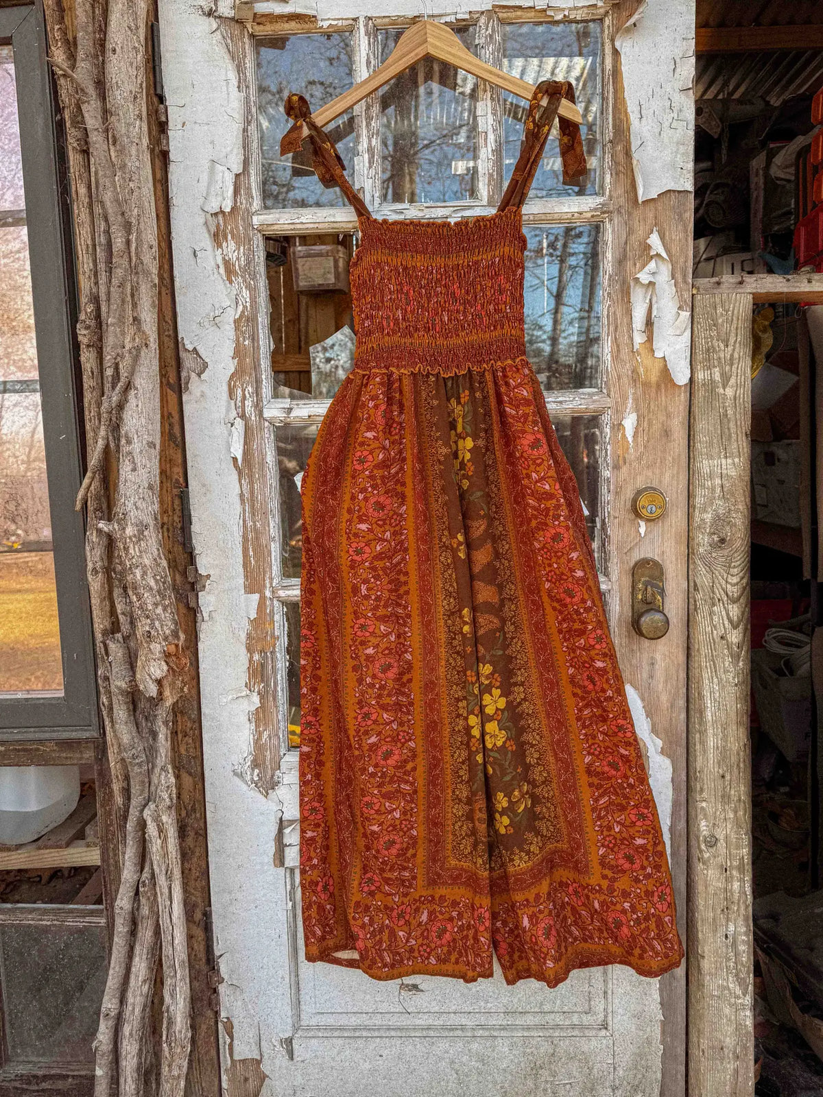 Jumpsuit: Boho Floral Printed Jumpsuit Pants 2 in 1, Free Spirit Style