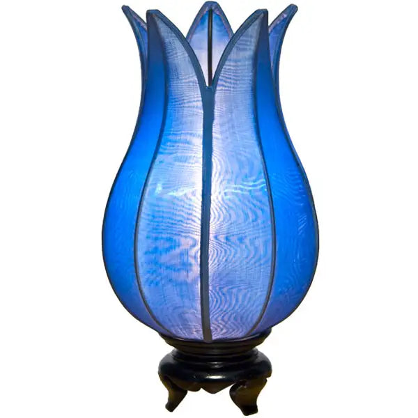 Lamp: Flowering Lotus - Blue