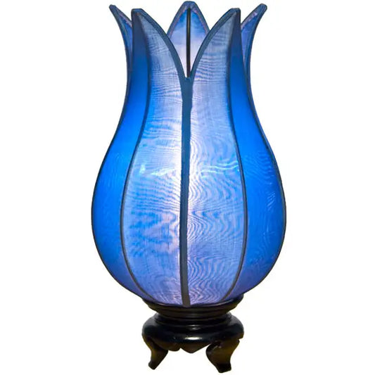 Lamp: Flowering Lotus - Blue