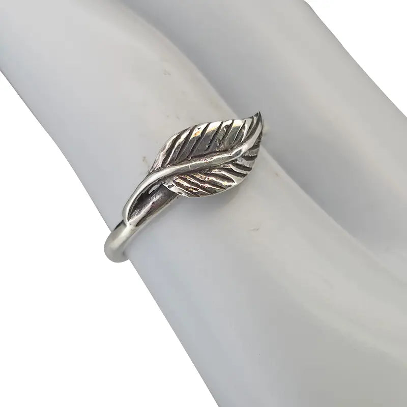 Rings: Sterling Silver Leaf