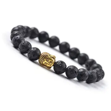 Bracelet: Buddha Lava Stone