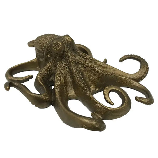 Paperweight: Octopus - Antique Brass Coated